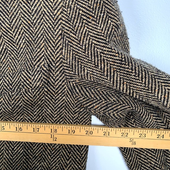 Limited VTG Women's Wool Blend Brown/Tan‎ 3 Button Front Blazer M - Picture 5 of 6